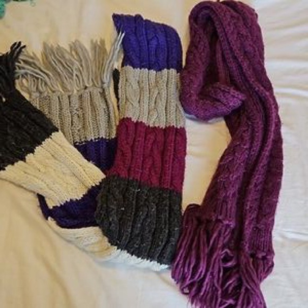 Colorful Knit Scarves